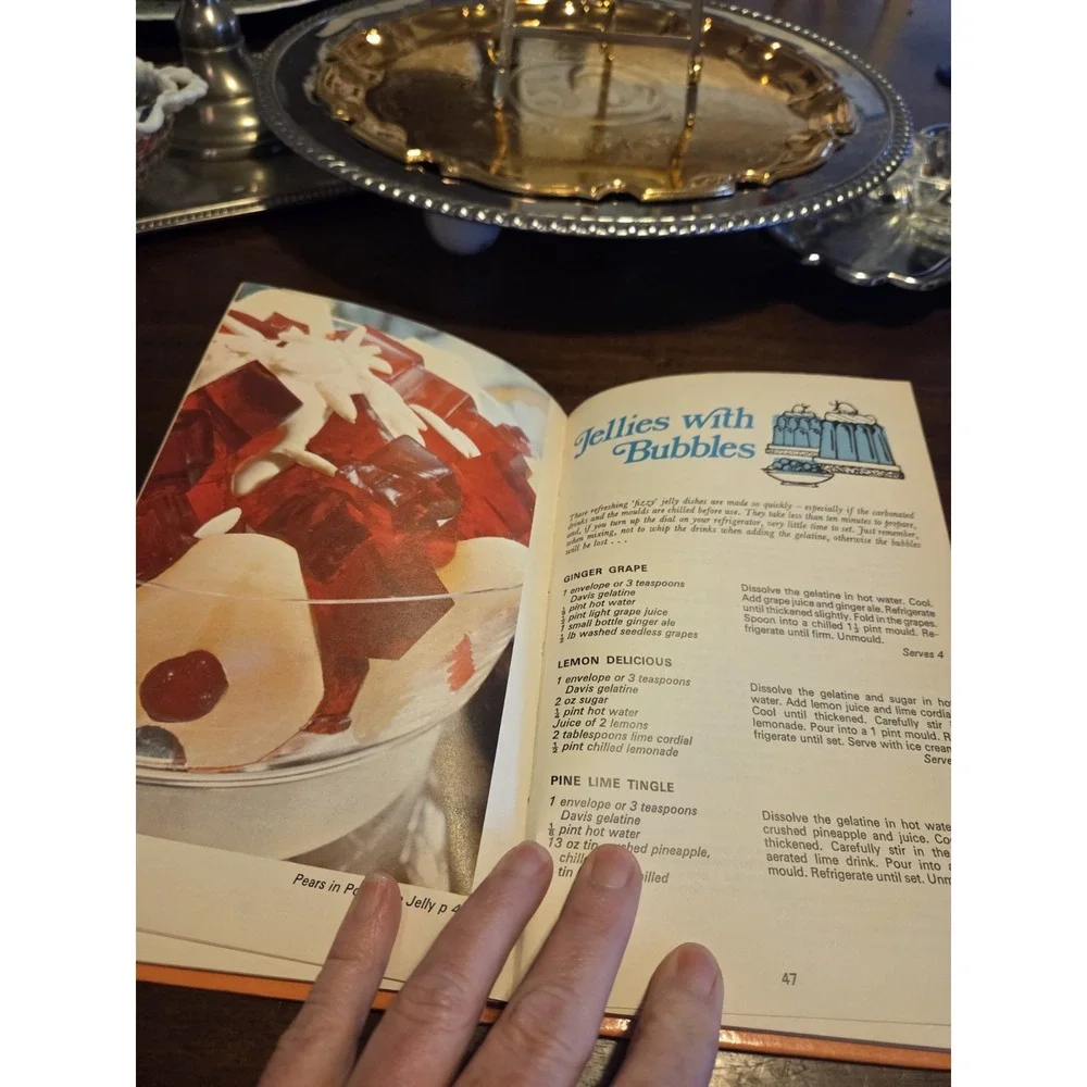 vintage hardback cookbook titled 